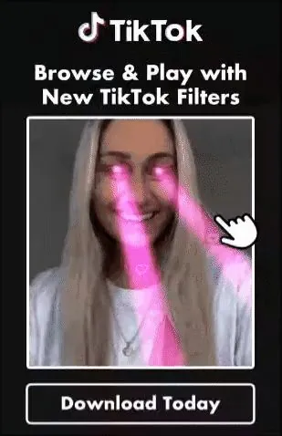 TikTok ad: Browse and play with new TikTok filters