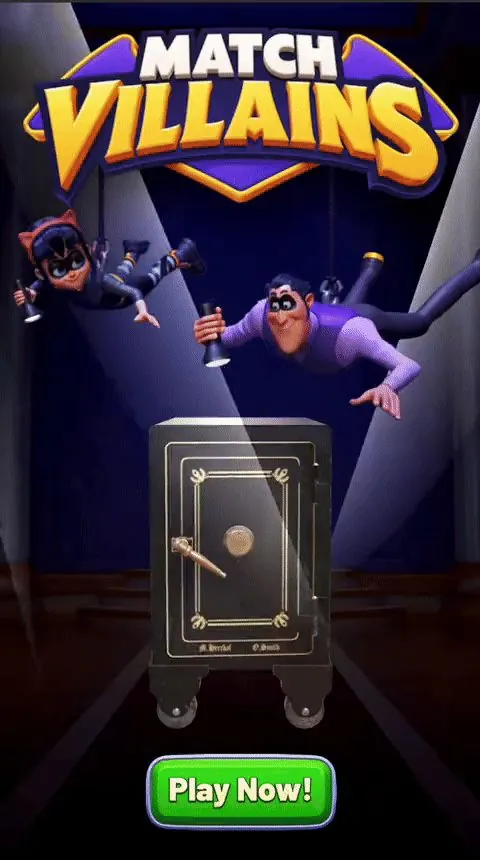 Match Villains 3D end card